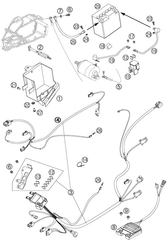 Náhled schématu WIRING HARNESS
