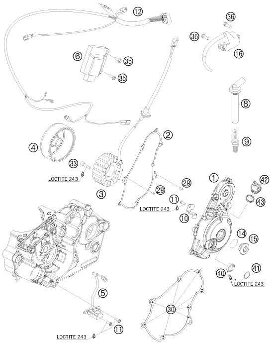 Náhled schématu IGNITION SYSTEM