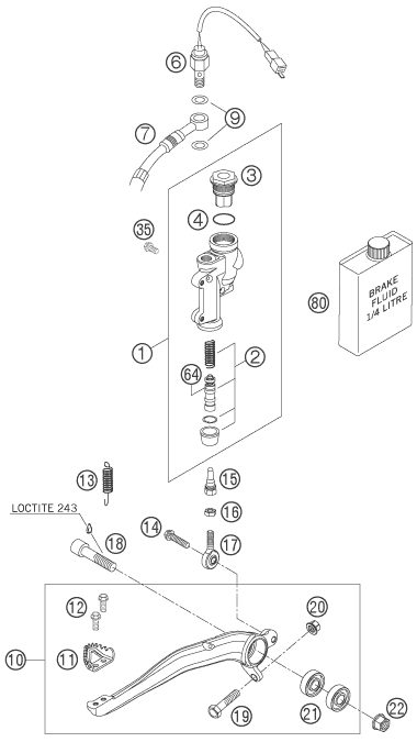 Náhled schématu REAR BRAKE CONTROL