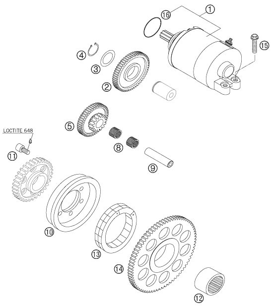 Náhled schématu ELECTRIC STARTER