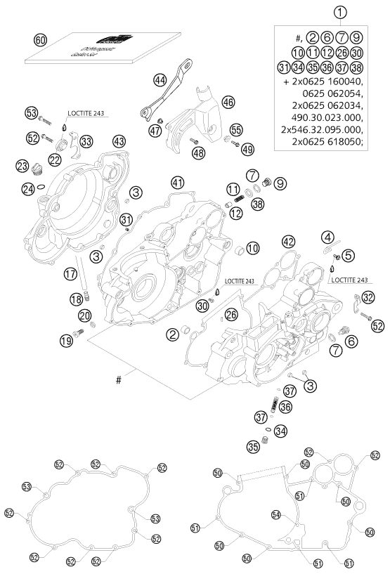 Náhled schématu ENGINE CASE