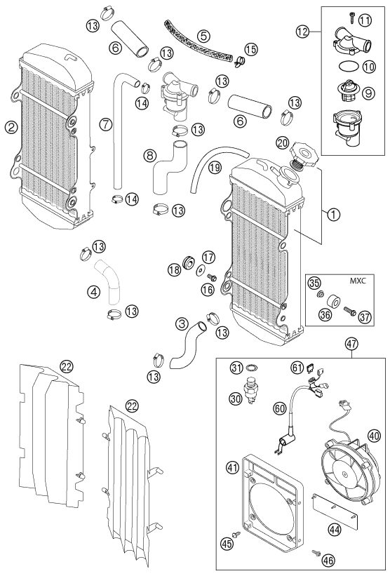 Náhled schématu COOLING SYSTEM