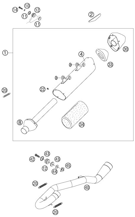 Náhled schématu EXHAUST SYSTEM