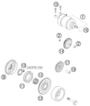 Náhled schématu ELECTRIC STARTER