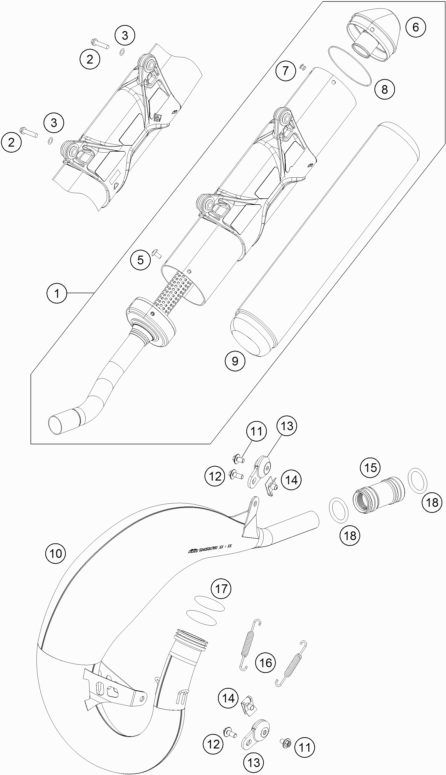 Náhled schématu EXHAUST SYSTEM