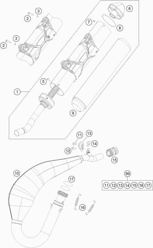 Náhled schématu EXHAUST SYSTEM