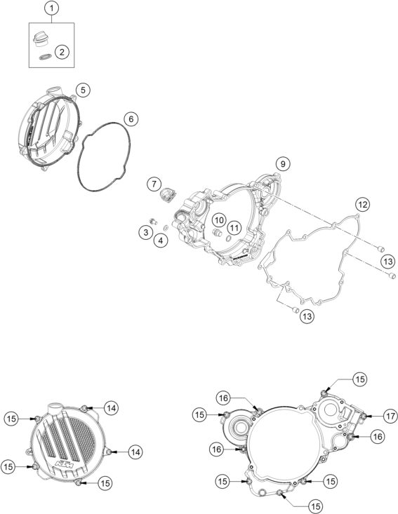 Náhled schématu CLUTCH COVER