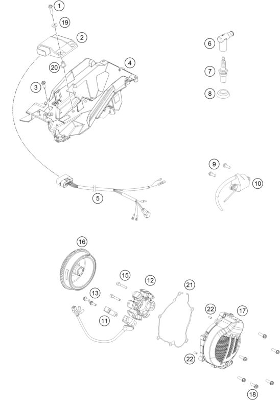 Náhled schématu IGNITION SYSTEM