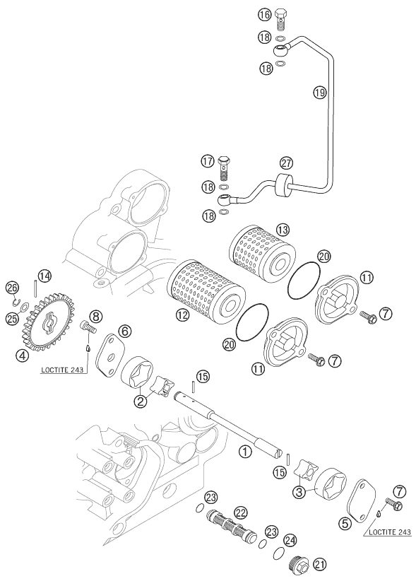 Náhled schématu LUBRICATING SYSTEM