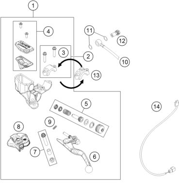 Náhled schématu REAR BRAKE CONTROL