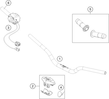 Náhled schématu HANDLEBAR, CONTROLS