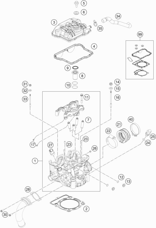 Náhled schématu CYLINDER HEAD