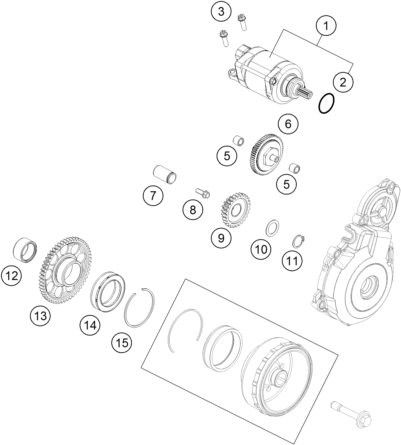 Náhled schématu ELECTRIC STARTER