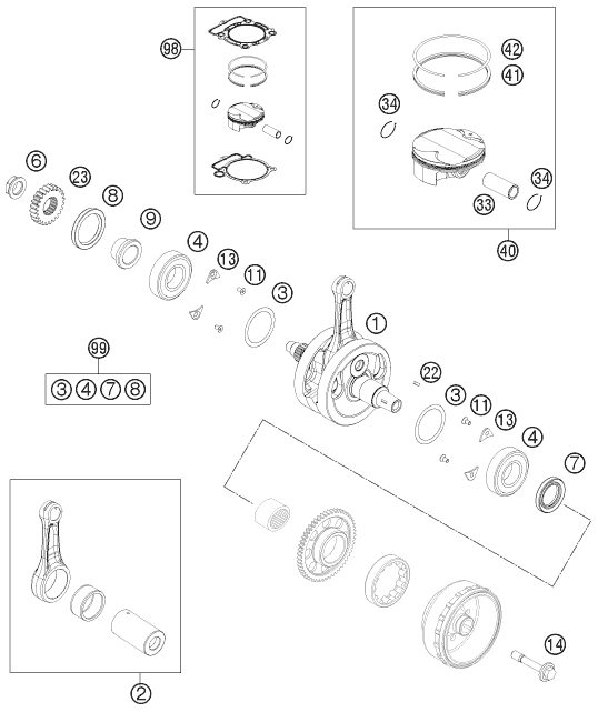 Náhled schématu CRANKSHAFT, PISTON