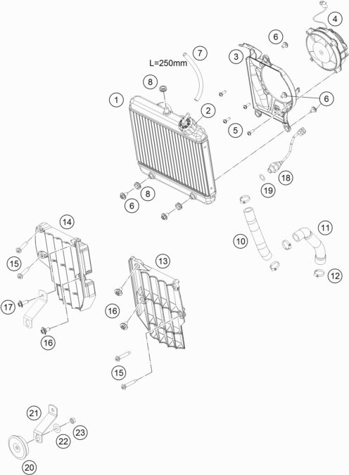 Náhled schématu COOLING SYSTEM