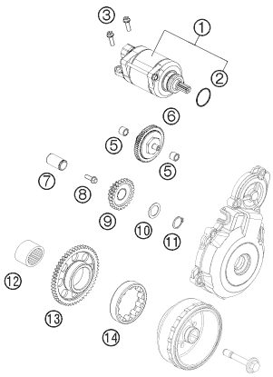 Náhled schématu ELECTRIC STARTER