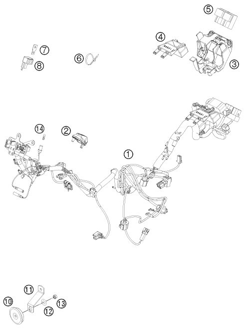 Náhled schématu WIRING HARNESS
