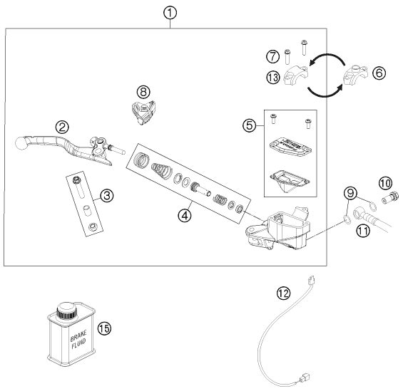 Náhled schématu FRONT BRAKE CONTROL