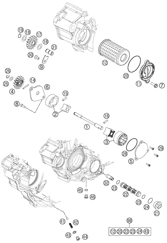 Náhled schématu LUBRICATING SYSTEM