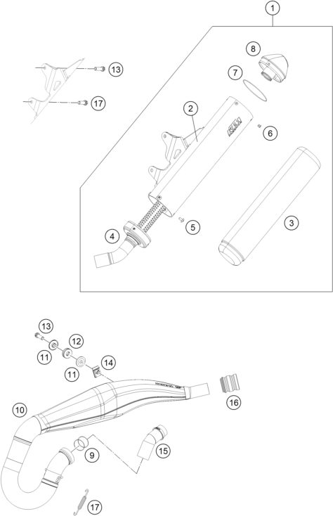 Náhled schématu EXHAUST SYSTEM
