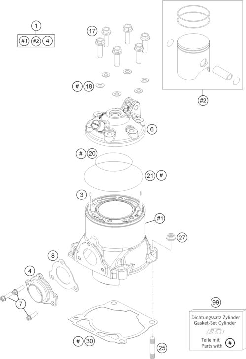 Náhled schématu CYLINDER, CYLINDER HEAD