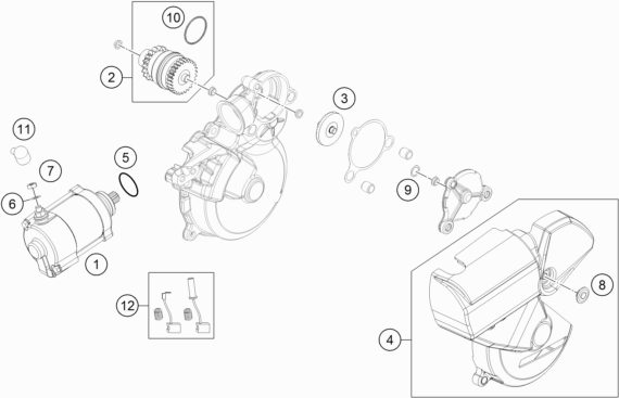 Náhled schématu ELECTRIC STARTER
