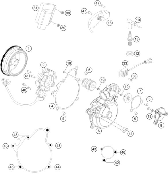 Náhled schématu IGNITION SYSTEM