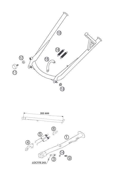 Náhled schématu SIDE / CENTER STAND