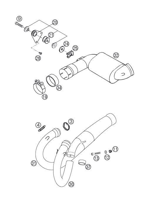 Náhled schématu EXHAUST SYSTEM