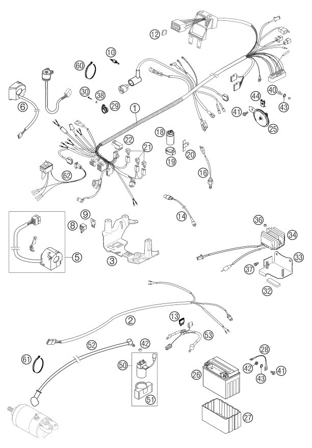 Náhled schématu WIRING HARNESS