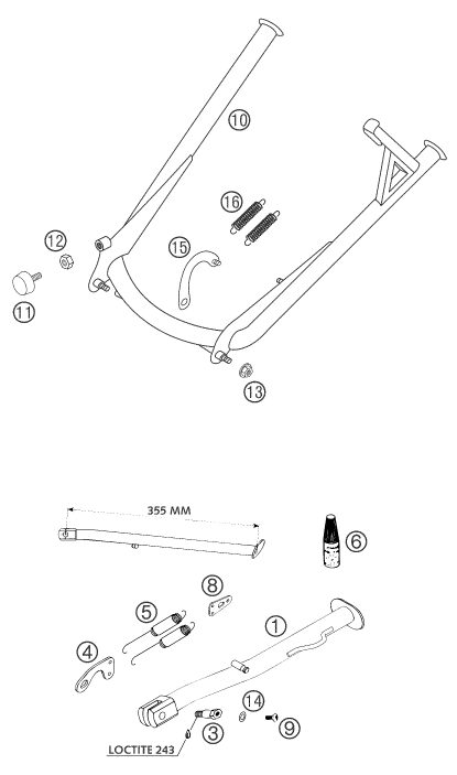 Náhled schématu SIDE / CENTER STAND