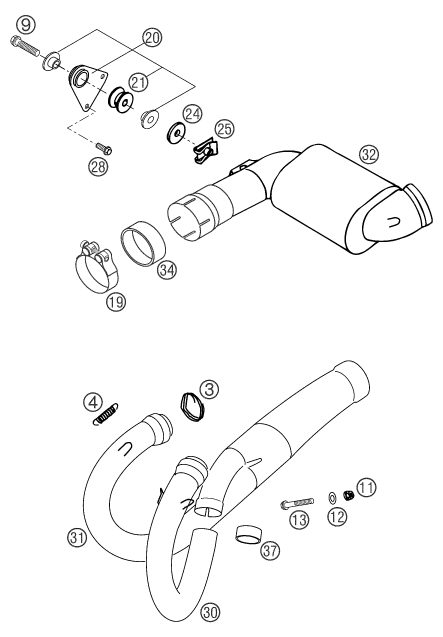 Náhled schématu EXHAUST SYSTEM