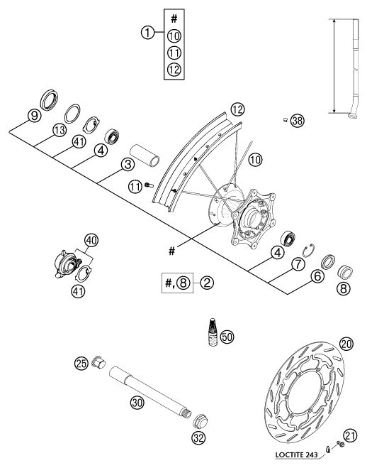 Náhled schématu FRONT WHEEL