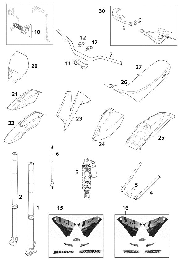 Náhled schématu NEW PARTS