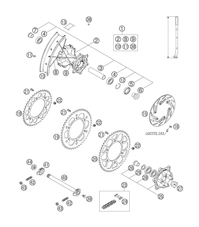 Náhled schématu REAR WHEEL