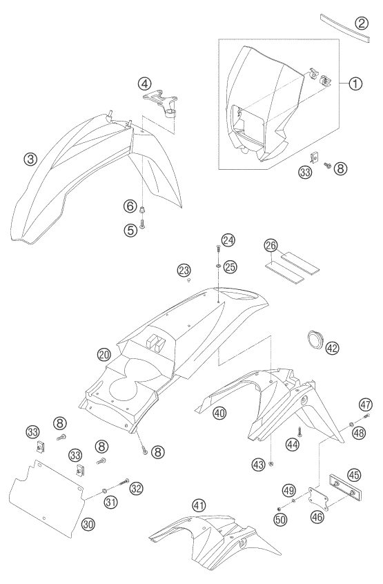 Náhled schématu MASK, FENDERS