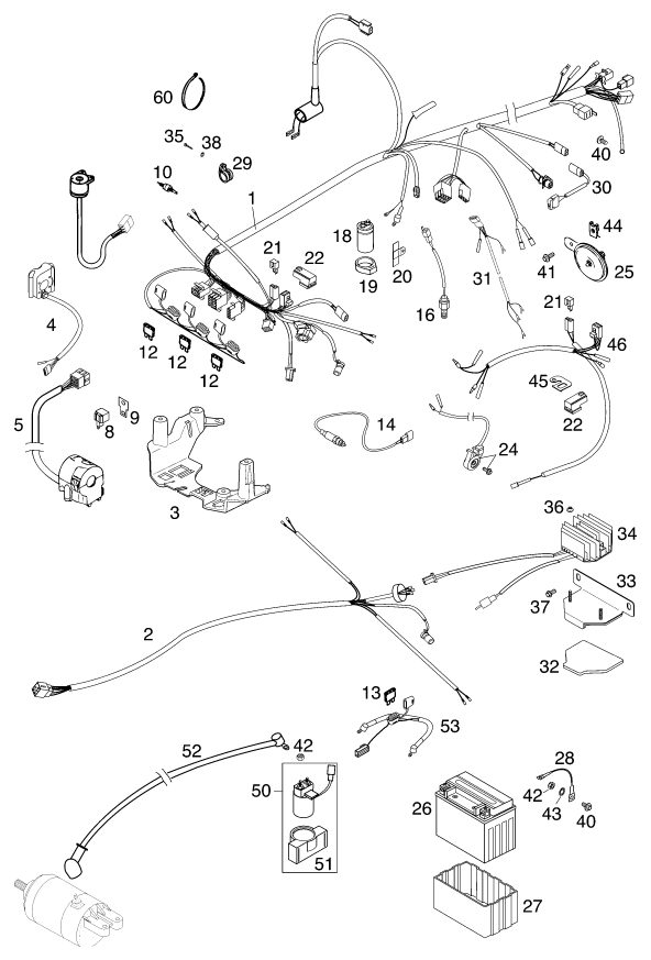 Náhled schématu WIRING HARNESS