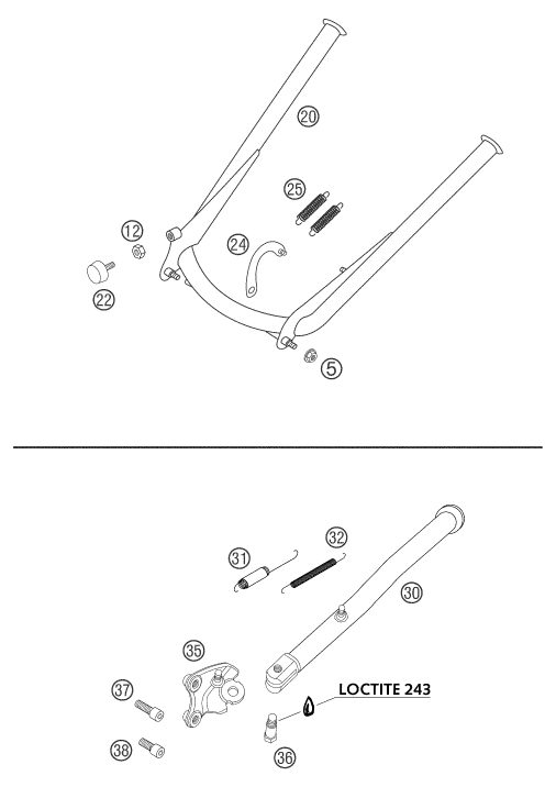 Náhled schématu SIDE / CENTER STAND