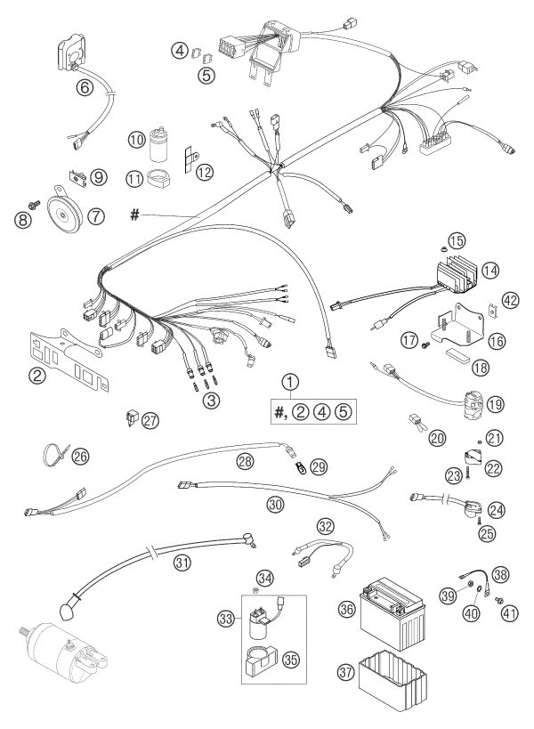 Náhled schématu WIRING HARNESS