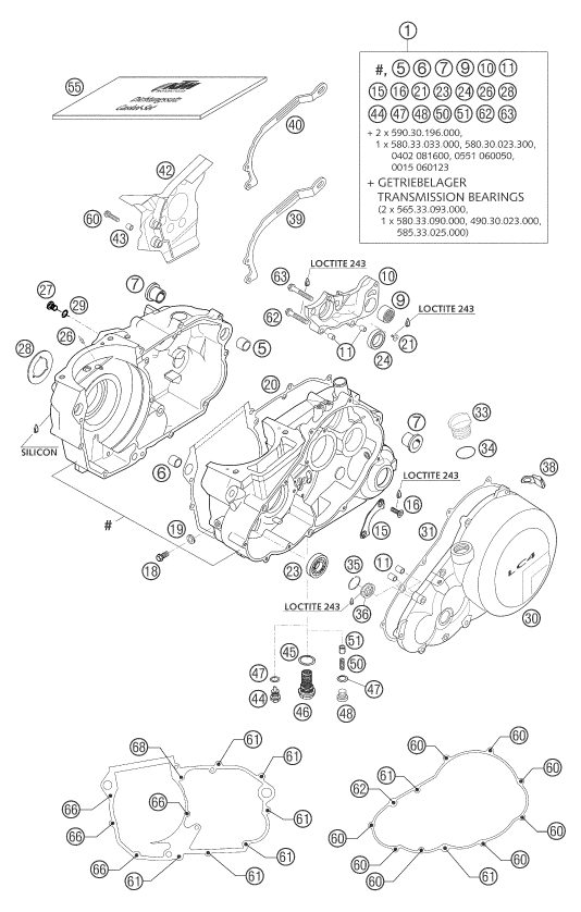 Náhled schématu ENGINE CASE