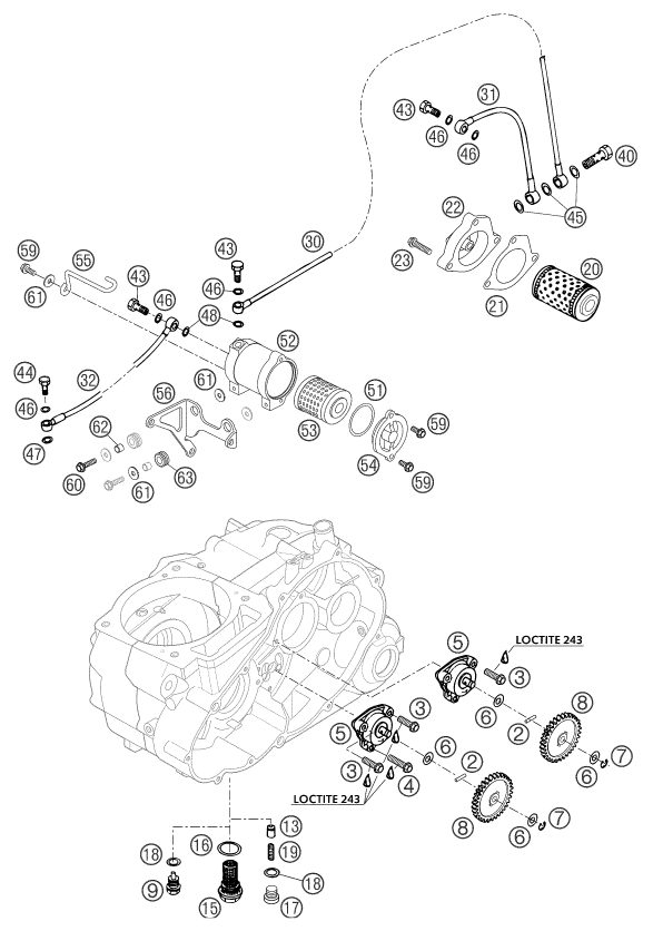 Náhled schématu LUBRICATING SYSTEM