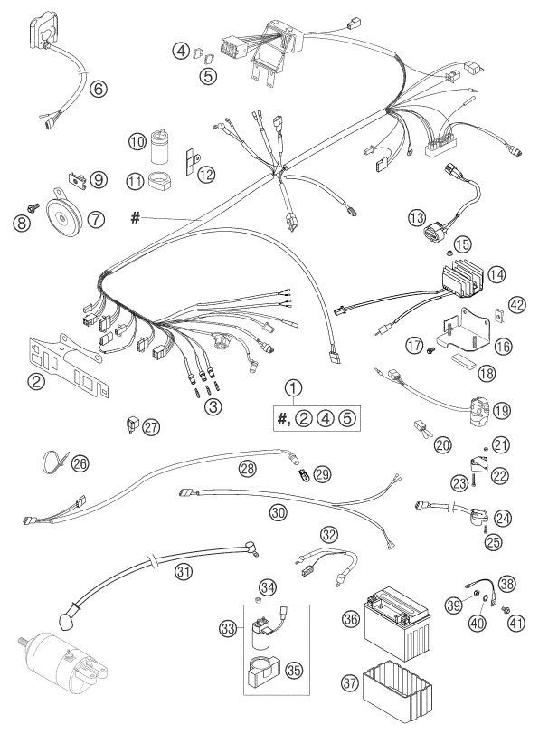 Náhled schématu WIRING HARNESS