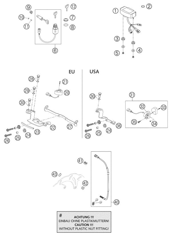 Náhled schématu INSTRUMENTS / LOCK SYSTEM