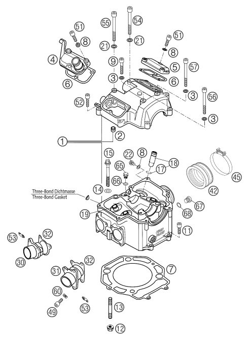 Náhled schématu CYLINDER HEAD