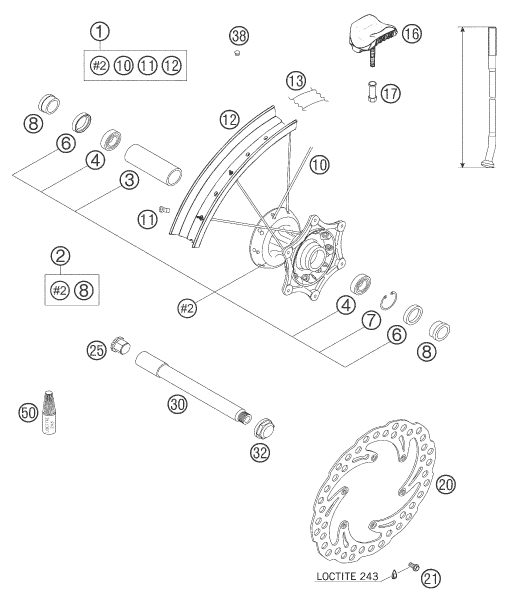 Náhled schématu FRONT WHEEL