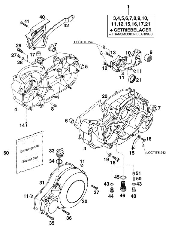 Náhled schématu ENGINE CASE