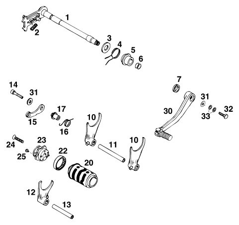 Náhled schématu SHIFTING MECHANISM