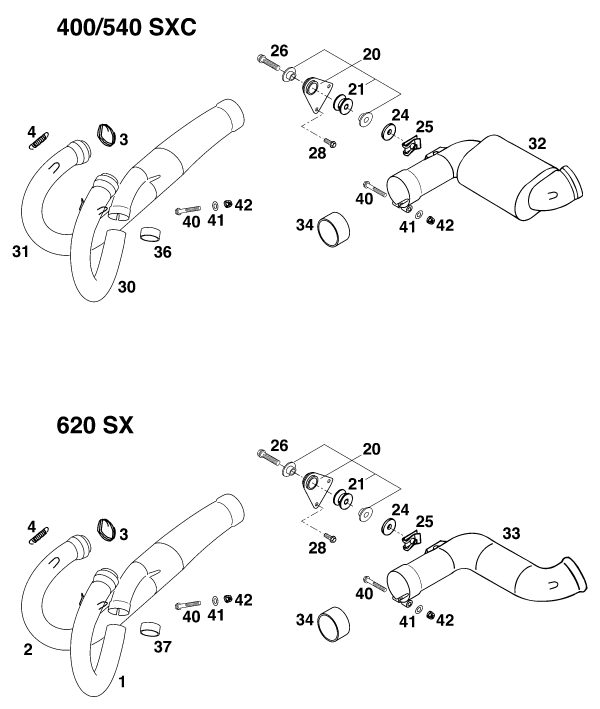 Náhled schématu EXHAUST SYSTEM