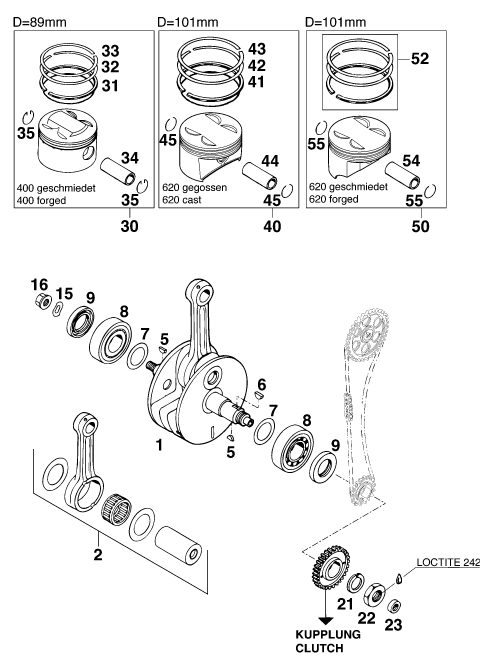 Náhled schématu CRANKSHAFT, PISTON