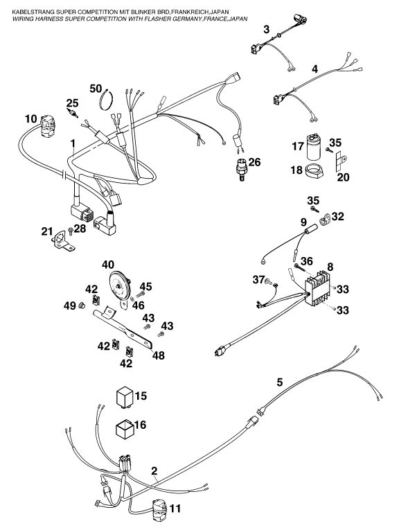 Náhled schématu WIRING HARNESS